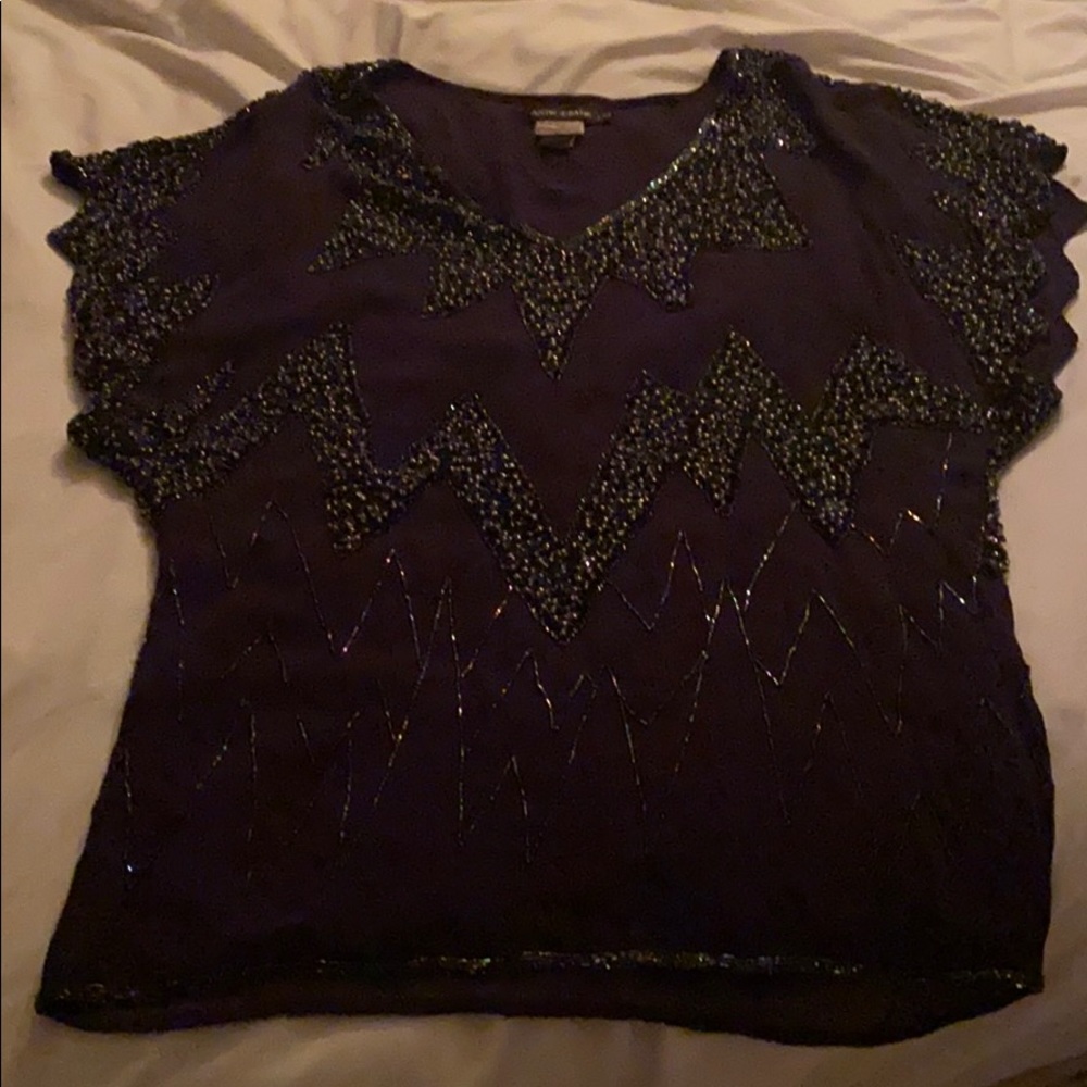 Antik Batik Beaded Mini Silk Dress